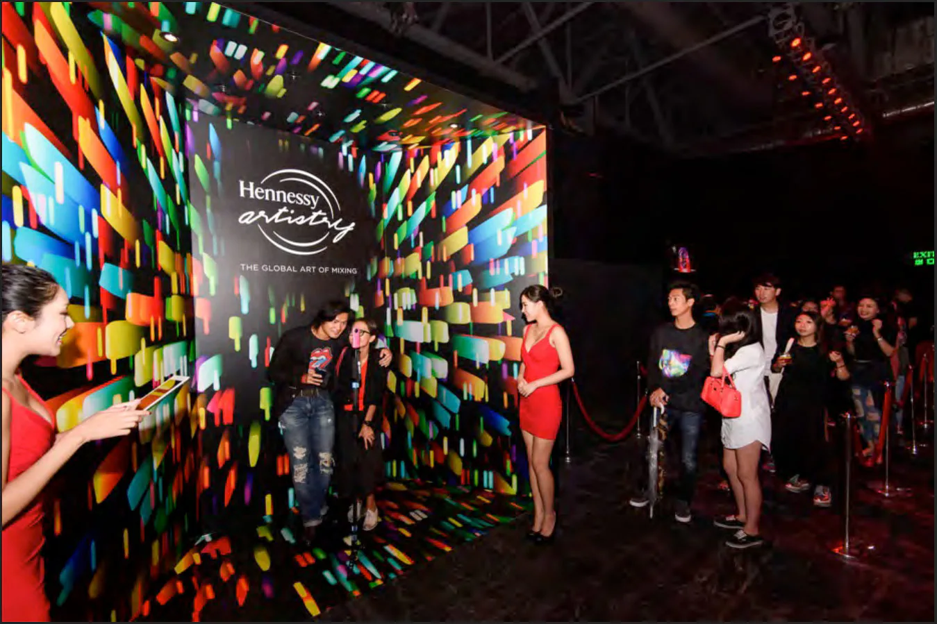 Hennessy Artistry interactive 360 degree photo booth